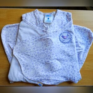 HALO Small 3-6 Purple Bird Swaddle Sleep Sack